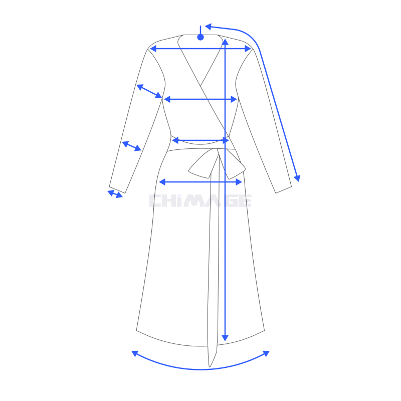 前包裹式连衣裙/Front Wrap Dress