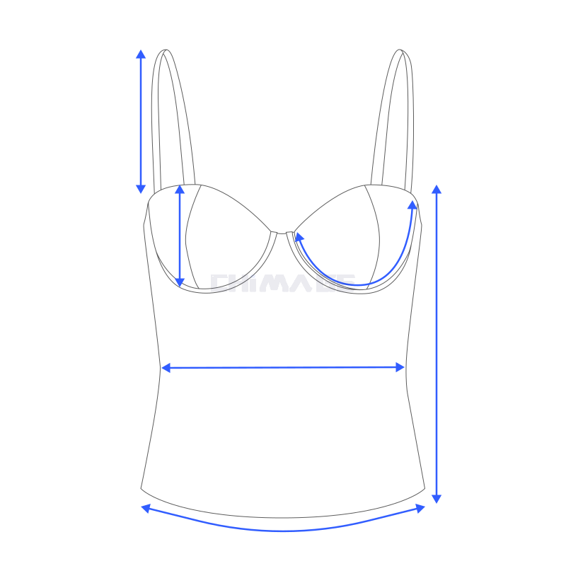 Bustier Tank Top Long