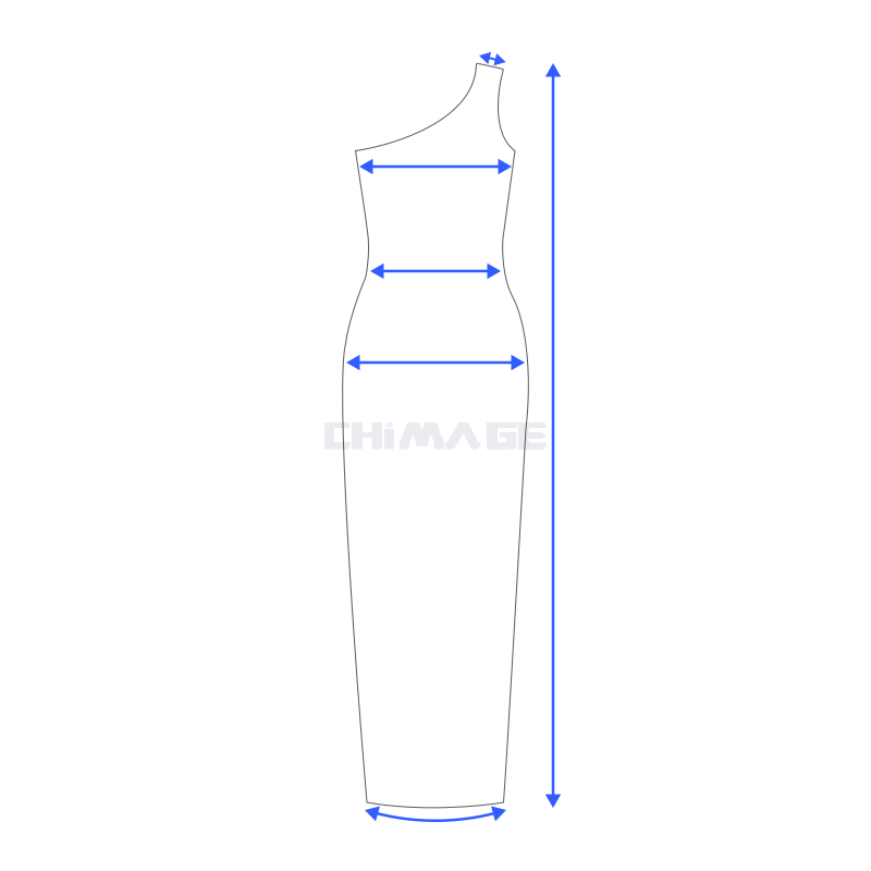一字肩连衣裙/One Shoulder Dress