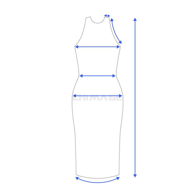露背颈挂式连衣裙/Halter Neck Dress